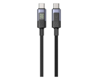 Kabel USB Unitek Przewód USB-C PD 60W z wyświetlaczem 2m z oplotem